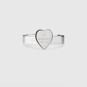 Gucci heart ring size 6 BRAND NEW with receipt, dust bag, box and shopping bag